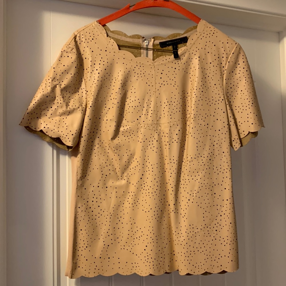 BCBG leather top. Never worn.